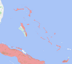 Range map of Osteopilus septentrionalis